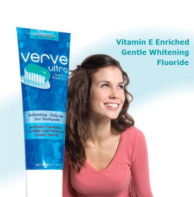Verve Ultra SLS-Free Toothpaste with Fluoride, 4.5 oz. (Pack of 4) - Image 4